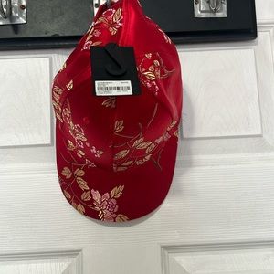 Forever 21 Red Floral Japenese baseball hat  NWT